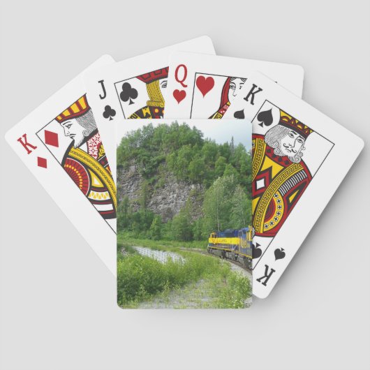 Denali Express Alaska Trein Vakantie Fotografie Pokerkaarten (Achterkant)