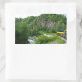 Denali Express Alaska Trein Vakantie Fotografie Rechthoekige Sticker (Tas)