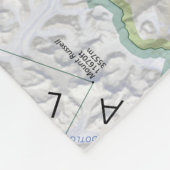 Denali-kaart (Alaska) deken (Hoek)