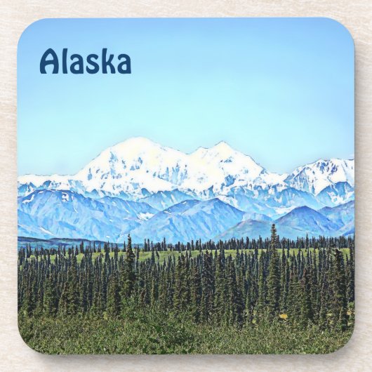 Denali (McKinley) Bier Onderzetter (Voorkant)