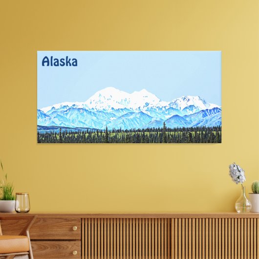 Denali (McKinley) Canvas Afdruk (Insitu (Woonkamer))