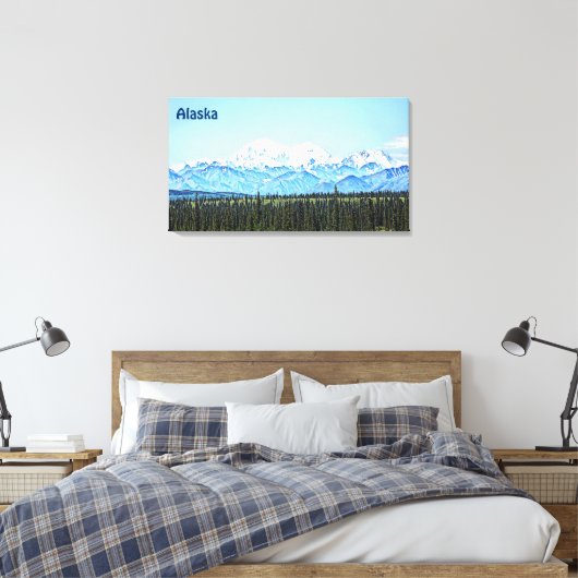 Denali (McKinley) Canvas Afdruk (Insitu (Slaapkamer))