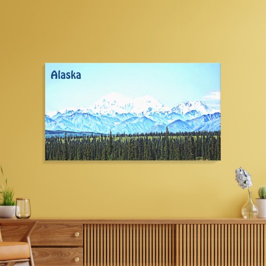 Denali (McKinley) Canvas Afdruk (Insitu (Woonkamer))