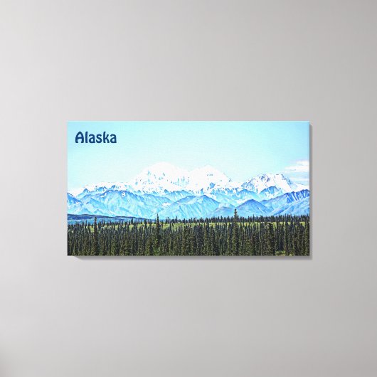 Denali (McKinley) Canvas Afdruk (Voorkant)