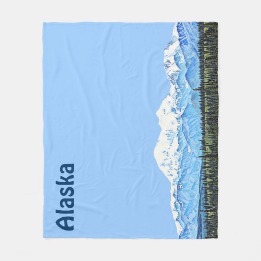 Denali (McKinley) Fleece Deken (Voorkant)