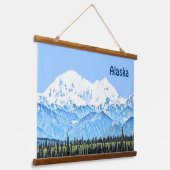 Denali (McKinley) Hangend Wandkleed (Gebogen)