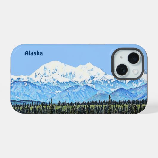 Denali (McKinley) OtterBox iPhone Case iPhone 15 Case (Achterkant horizontaal)