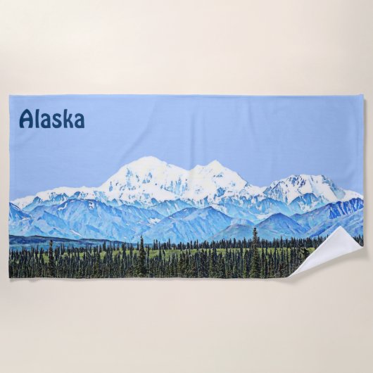 Denali (McKinley) Strandlaken (Voorkant)