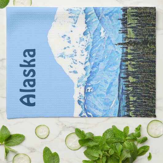 Denali (McKinley) Theedoek (Gevouwen)