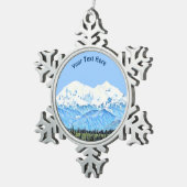Denali (McKinley) Tin Sneeuwvlok Ornament (Rechts)