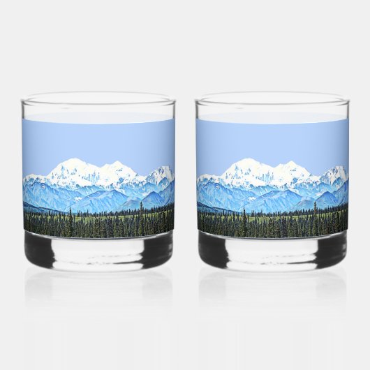 Denali (McKinley) Whisky Glas (Achterkant)