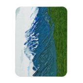 Denali met de rivieren alaska Abstract indrukken Magneet (Verticaal)