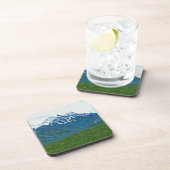 Denali met de rivieren alaska Abstract indrukken Onderzetter (Rechterzijde)