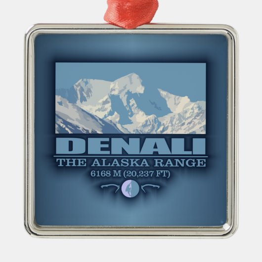 Denali Metalen Ornament (Voorkant)