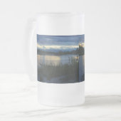 Denali Midnight Sunset Frosted Glass Beer Mok (Voorkant links)