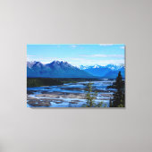 Denali Mountain Range Canvas Afdruk (Voorkant)