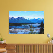Denali Mountain Range Canvas Afdruk (Insitu (Woonkamer))