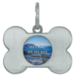Denali Mountain Range Pet Name Tag Huisdieren Naamplaatje