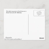 Denali (Mt. McKinley) Briefkaart (Achterkant)