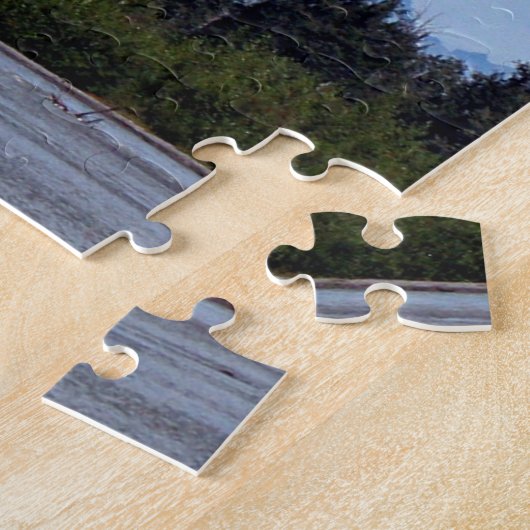 Denali, Mt McKinley, uit de rivier de Alaska, VS 1 Legpuzzel (Zijkant)