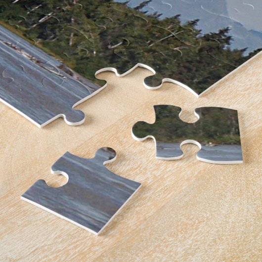 Denali, Mt McKinley, uit de rivier de Alaska, VS 3 Legpuzzel (Zijkant)