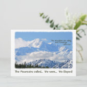 Denali: Mtns belde - We hadden een Eloped. Kaart (Staand voorkant)