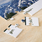 Denali/Mtns bellen-J Muir/met grens Legpuzzel (Zijkant)