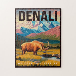 Denali Nationaal Park Alaska Berglandschap Ski Legpuzzel