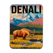 Denali Nationaal Park Alaska Berglandschap Ski Magneet (Verticaal)