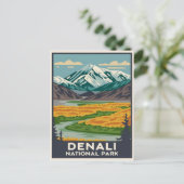 Denali Nationaal Park Alaska Mount Briefkaart (Staand voorkant)