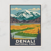 Denali Nationaal Park Alaska Mount Briefkaart (Voorkant)