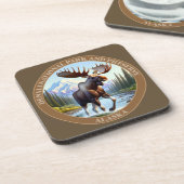 Denali Nationaal Park en Preserve Alaska Bier Onderzetter (Linkerzijde)