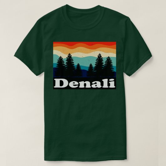 Denali Nationaal Park en Preserve Alaska T-shirt (Design voorkant)