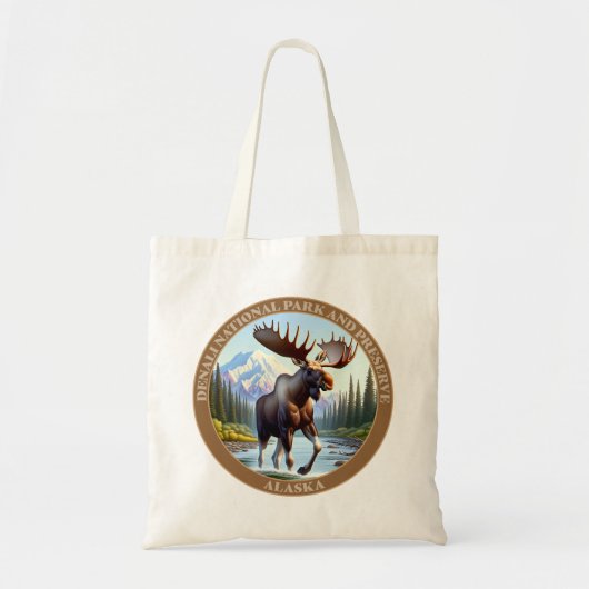 Denali Nationaal Park en Preserve Alaska Tote Bag (Voorkant)
