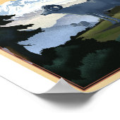 Denali Nationaal Park Litho Kunstwerk Poster (Hoek)