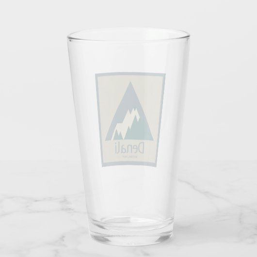 Denali Nationaal Park Rustiek Glas (Achterkant)