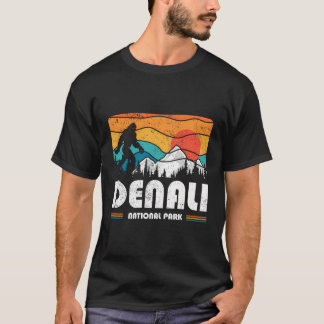 Denali Nationaal Park Sasquatch US Alaska Natuur R T-shirt