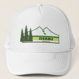 Denali National Park Alaska Green Stripes Trucker Pet