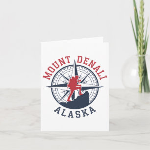 Denali National Park Alaska Hiking Camping Reizen Kaart