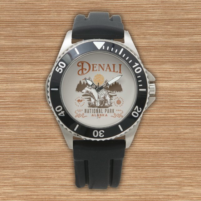 Denali National Park Alaska Horloge (Creator heeft geüpload)