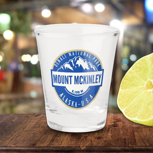 Denali National park Alaska Mount Mckinley Shot Glas