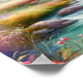 Denali National Park Alaska Mount waterverf Poster (Hoek)