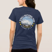 Denali National Park Alaska Mountain view Tri-Blend Shirt (Achterkant)