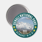 Denali National Park Alaska Since 1917 Magneet (Voorkant / Achterkant)