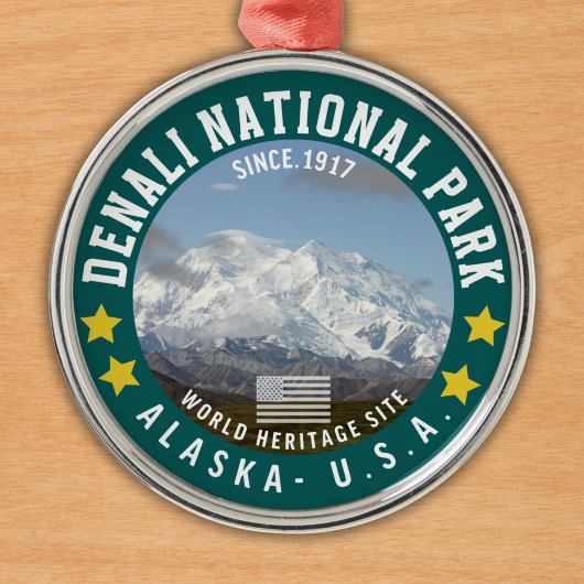 Denali National Park Alaska Since 1917 Metalen Ornament