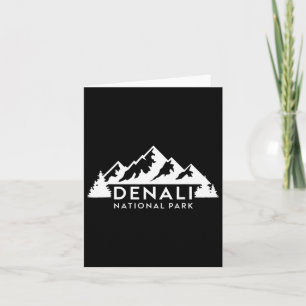 Denali National Park Alaska Souvenir Berg Kamp Kaart