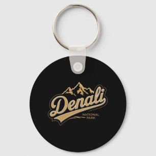 Denali National Park Alaska Souvenir Berg Kamp Sleutelhanger