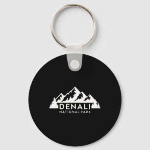 Denali National Park Alaska Souvenir Berg Kamp Sleutelhanger