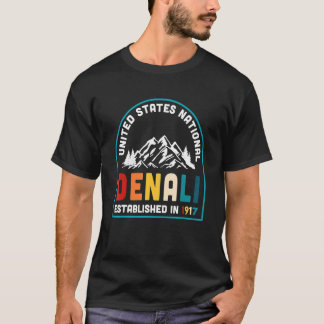 Denali National Park Alaska Souvenirs AK T-shirt