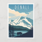 Denali National Park Alaska USA Travel Briefkaart (Voorkant)